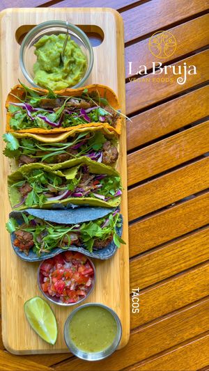  at La Bruja Vegan Foods in Antigua