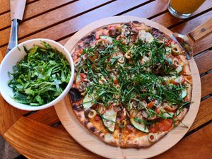  at La Bruja Vegan Foods in Antigua