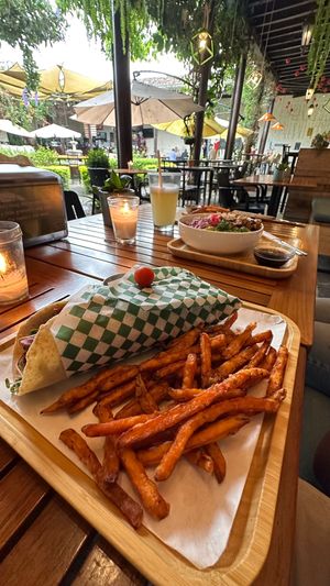  at La Bruja Vegan Foods in Antigua