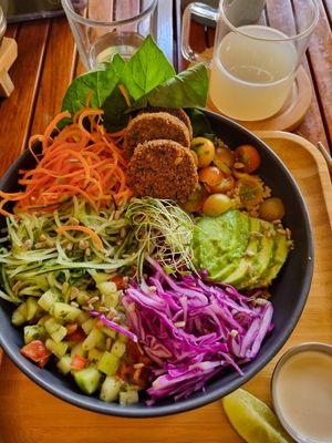  at La Bruja Vegan Foods in Antigua