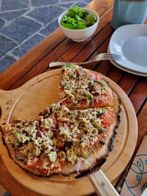  at La Bruja Vegan Foods in Antigua