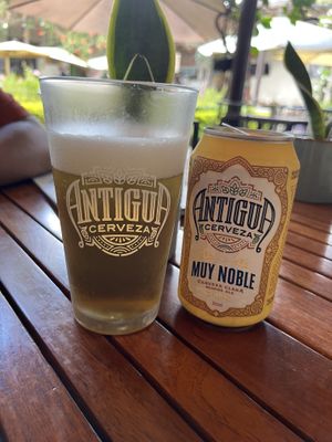 Beer  at La Bruja Vegan Foods in Antigua