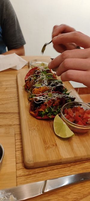  at La Bruja Vegan Foods in Antigua