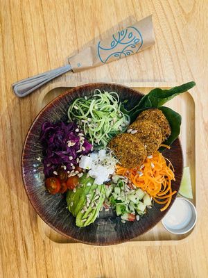  at La Bruja Vegan Foods in Antigua