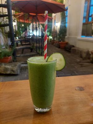  at La Bruja Vegan Foods in Antigua