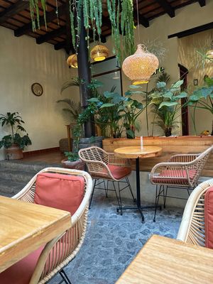   at La Bruja Vegan Foods in Antigua