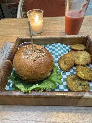 Antigua Burger  at La Bruja Vegan Foods in Antigua
