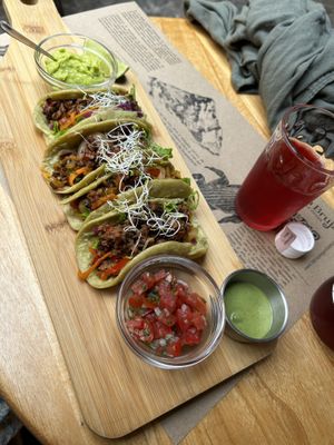 Beyond tacos  at La Bruja Vegan Foods in Antigua