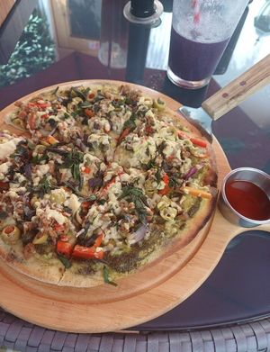  at La Bruja Vegan Foods in Antigua