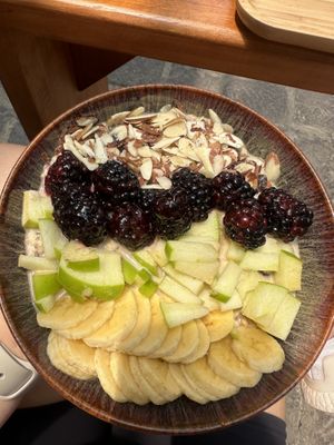 Afternoon oats!  at La Bruja Vegan Foods in Antigua