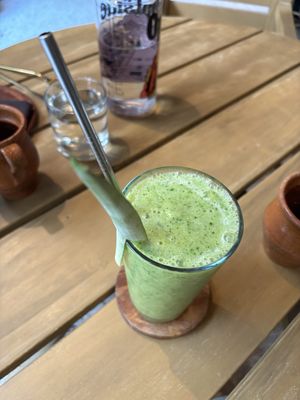   at La Bruja Vegan Foods in Antigua