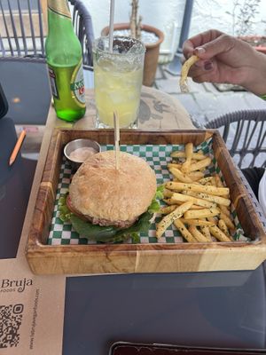   at La Bruja Vegan Foods in Antigua