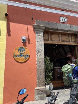   at La Bruja Vegan Foods in Antigua