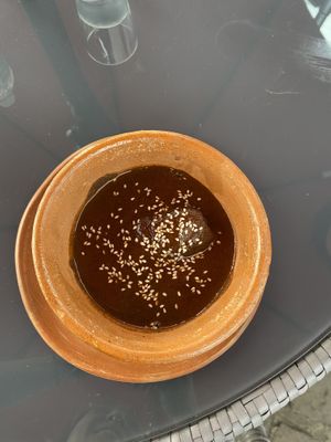 mole  at La Bruja Vegan Foods in Antigua