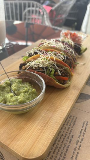   at La Bruja Vegan Foods in Antigua