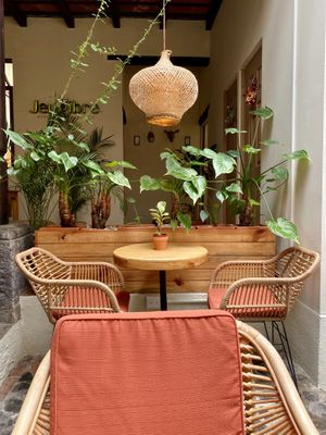   at La Bruja Vegan Foods in Antigua