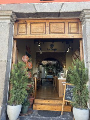   at La Bruja Vegan Foods in Antigua