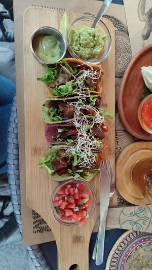  at La Bruja Vegan Foods in Antigua