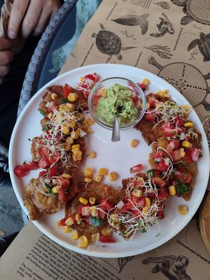  at La Bruja Vegan Foods in Antigua