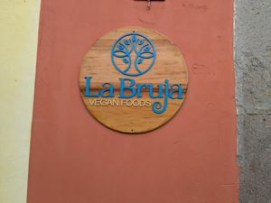 Love seeing "Vegan" at La Bruja Vegan Foods in Antigua