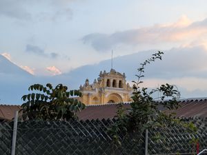 From the rooftop! at La Bruja Vegan Foods in Antigua