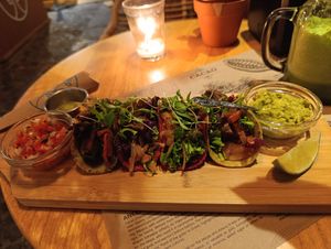  at La Bruja Vegan Foods in Antigua