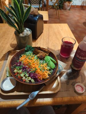  at La Bruja Vegan Foods in Antigua