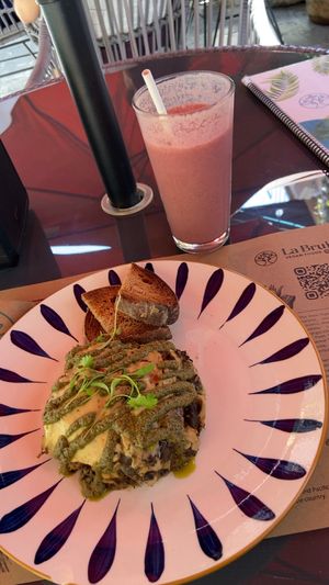   at La Bruja Vegan Foods in Antigua