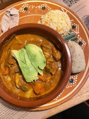 Pepian  at La Bruja Vegan Foods in Antigua