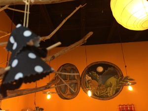 buen mural at La Bruja Vegan Foods in Antigua