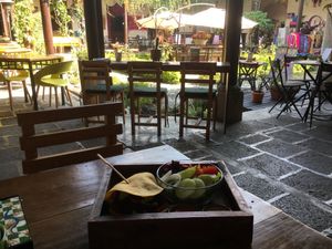 So relaxed ☺️ at La Bruja Vegan Foods in Antigua