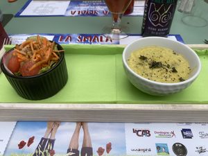 Creme de Courgettes au pois chiches  at Une Cuillère Pour Maman in Bergerac