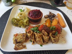 Marrocan balls and crepes at Une Cuillère Pour Maman in Bergerac