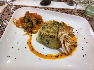 Vegan brandade at Une Cuillère Pour Maman in Bergerac