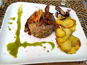 Quinotto with mushrooms at Une Cuillère Pour Maman in Bergerac