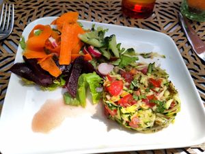 Olive tartare at Une Cuillère Pour Maman in Bergerac