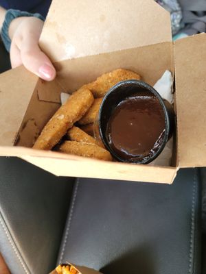 Bbq chicken strips at Santana's Vegan Grill in Colorado Springs