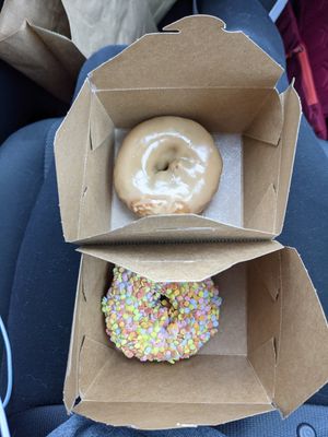 Maple and Sprinkle Donuts at Santana's Vegan Grill in Colorado Springs
