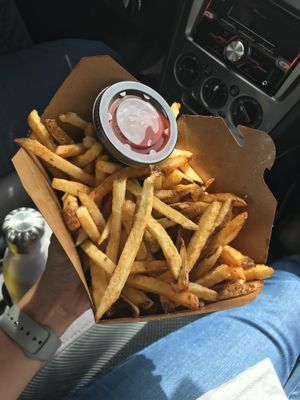 Fries at Santana's Vegan Grill in Colorado Springs