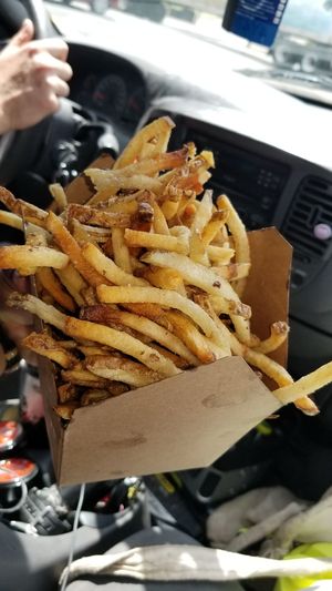 fries at Santana's Vegan Grill in Colorado Springs