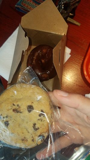 Cookie & donut at Santana's Vegan Grill in Colorado Springs