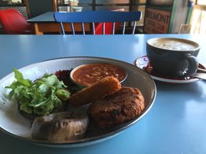 Upstairs with a good English breakfast.  at Thieving Harry's in Hull