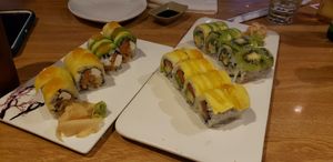 vegan fruit sushi - out of this world! at Koto Grill & Sushi in Salem