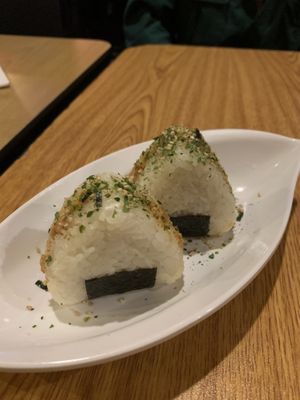 Onigiri 🍙 special with Japanese style sweet tofu - so yummy!   at Koto Grill & Sushi in Salem
