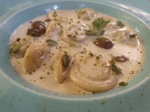 shishbarak with mashroom at Baladna in Jish