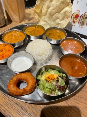 Vegan version of VEG Meal Set at Erick South Indian Restaurant in Nagoya