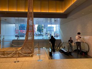 Go down these escalators and make a left. Then you will see Erick’s on the left.  at Erick South Indian Restaurant in Nagoya