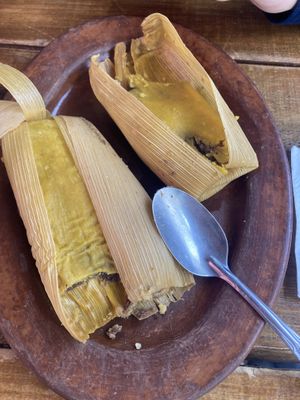 Tamale  at Mercado Organico La Cosecha in Oaxaca