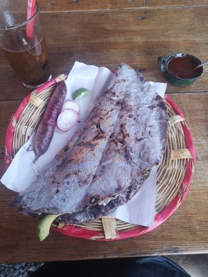 Chila oaxaqueña at Mercado Organico La Cosecha in Oaxaca