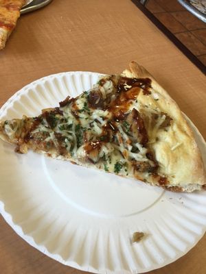 Vegan Smokey BBQ Cheesesteak Pizza! at Pizza Mia in New Windsor